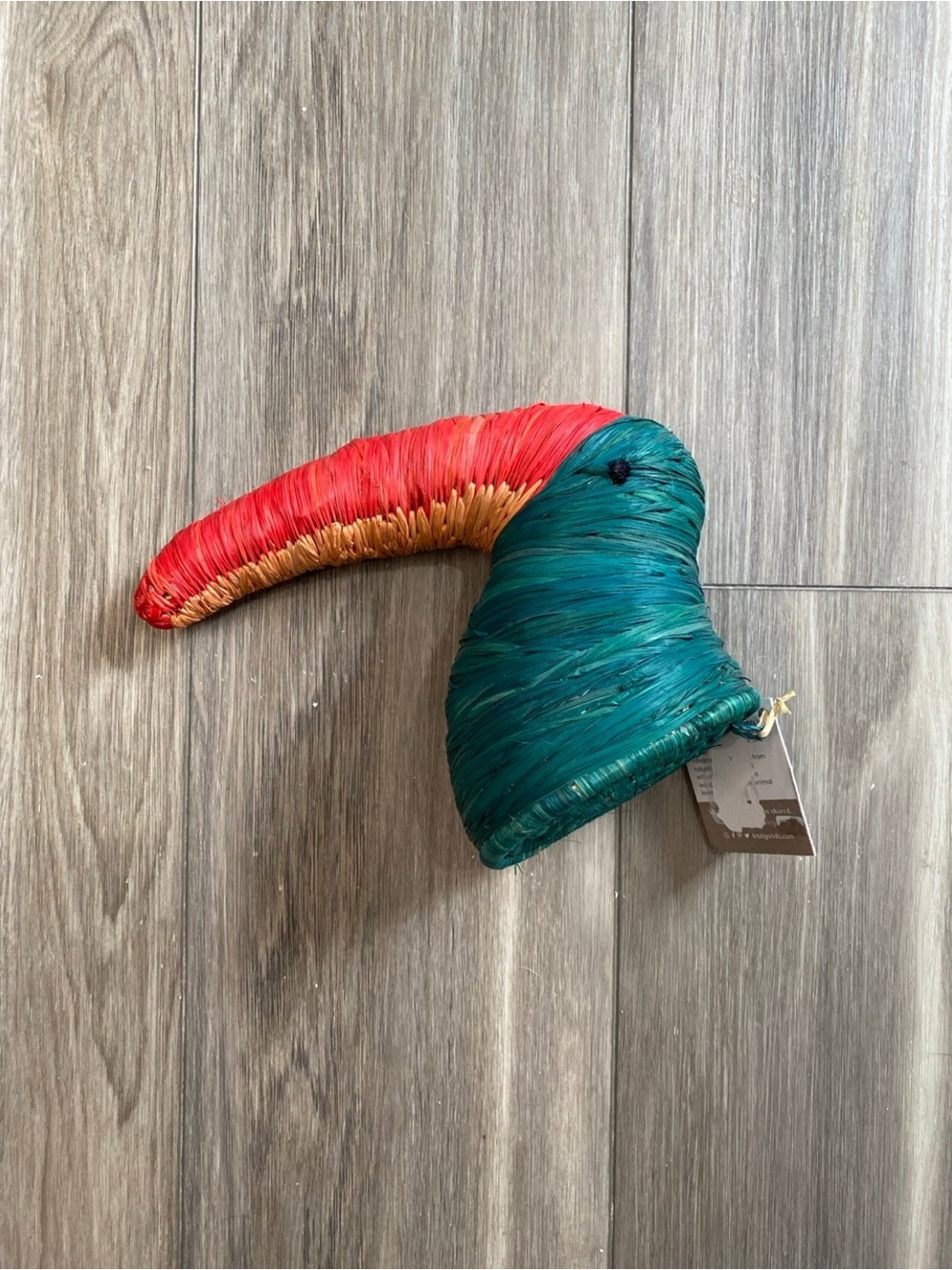 Kazi Goods Woven Toucan Wall Figurine Bird 7” Boho Artisan Women Made